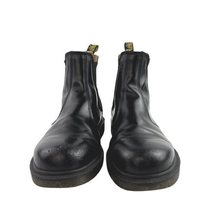 Dr. Martens 2976 Smooth Leather Black Round Toe Slip On Chelsea Boots M-6 W-7