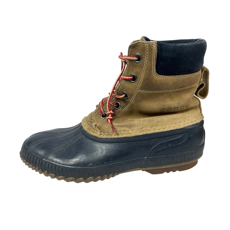 Sorel Cheyanne Men's  Round Toe Mid Calf Lace Up Waterproof Snow Duck Boots 11.5