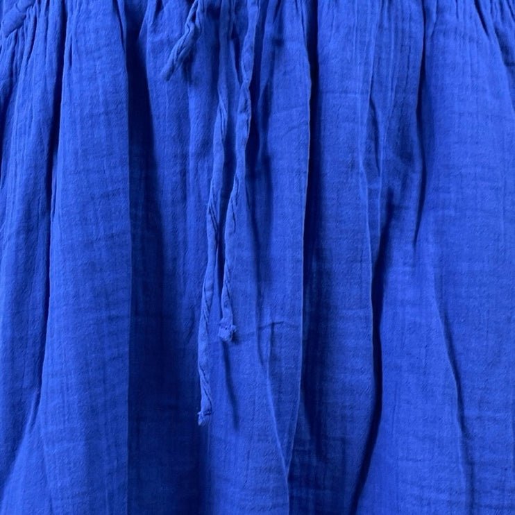 NEW Old Navy Poet Blue Puff Sleeve Mini Peasant Blouson Flare A-Line Dress Sz 4X