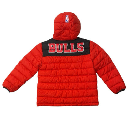 NBA Chicago Bulls Red  Double Dribble Reversible Packable Puffer Coat Jacket 12