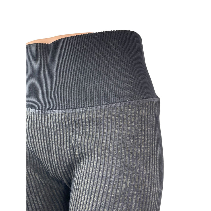 JoyLab Women's Black Ribbed High Rise Yoga Athletic Activewear Biker Shorts L/XL