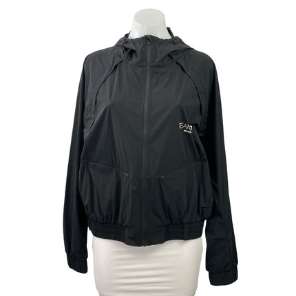 Represent 247 Women's Black Long Sleeve Zip Up Athletic Training Jacket Size 12