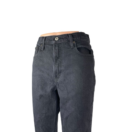 Abercrombie & Fitch Women's Black Ultra High Rise Straight Denim Jeans Pants 2