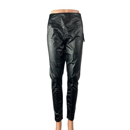 NEW BP. Women's Black Faux Leather Vegan High Waisted Leggings Pants Size L