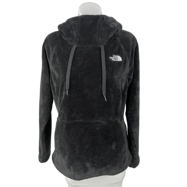 The North Face Black Cowl Neck Drawstring Sherpa Fleece Pullover