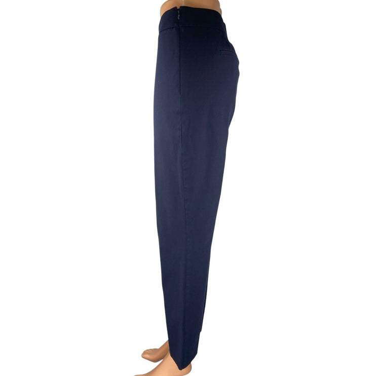 Talbots Chatham Women's Black Mid Rise Straight Leg Trousers Dress Pants Size 4