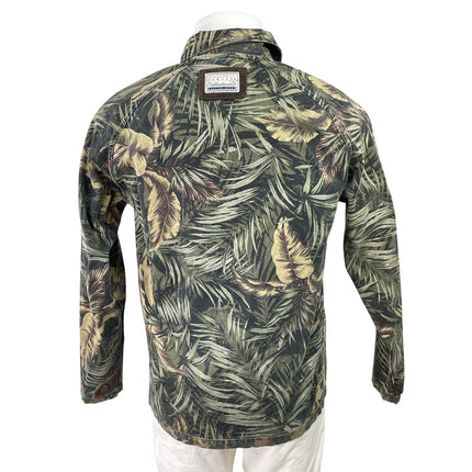 Billabong Garage Men's Green Leaf Pocket Long Sleeve Button Down Shirt Top S
