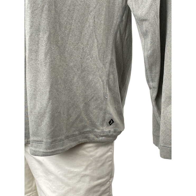 YPB Your Personal Best Men's Gray Long Sleeve Crew Neck T Shirt Tee Top Size XL