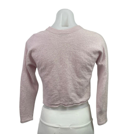 Vince 100% Cashmere Women's Pink Long Sleeve Button Up Cardigan Sweater Top Sz S