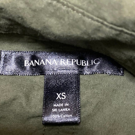 Banana Republic Women's Green Collared Long Sleeve Button Down Shirt Top Size XS