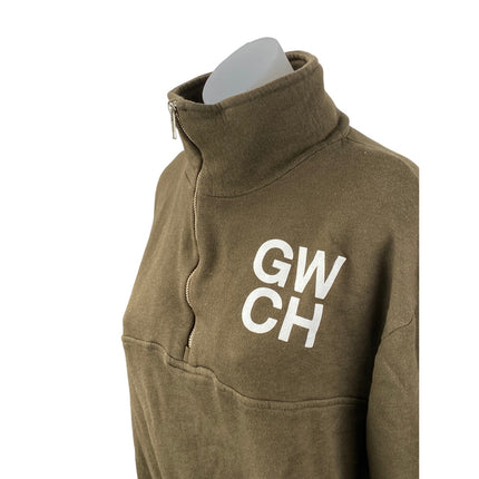 Soul Cycle Women's Olive Green GWCH Fleece Long Sleeve Half Zip Sweatshirt Sz S
