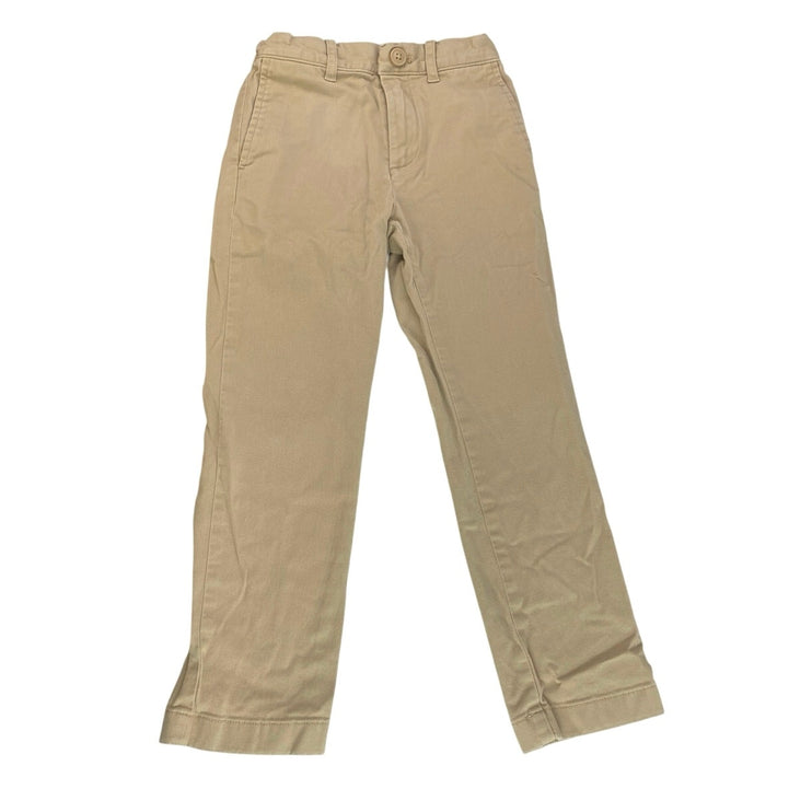 J.Crew Crew Cuts Kids Boys Cream Stretch Slim Fit Straight Khaki Chino Pants 21