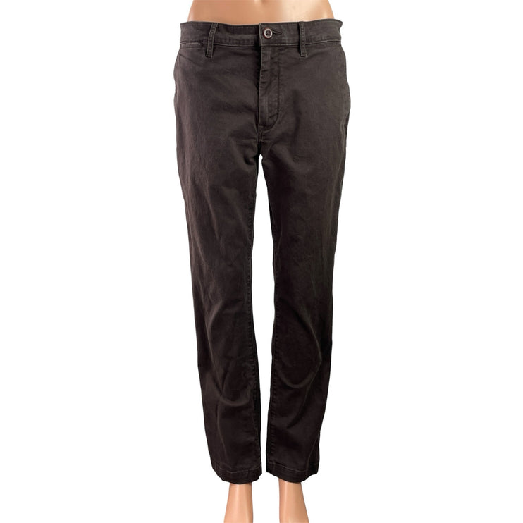 Flint and Tinder Womens Brown High Rise Straight Skinny Denim Jeans Pants Sz 30