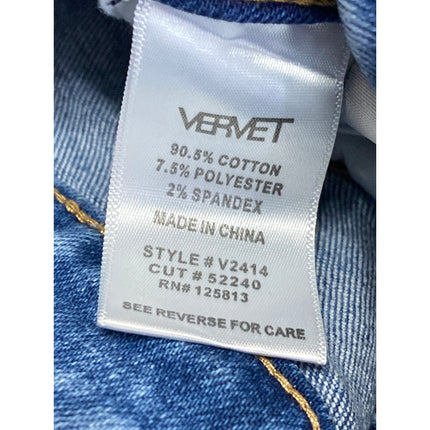 Altar'd State Blue Distressed Frayed Raw Hem Straight Denim Jeans Pants Size 28