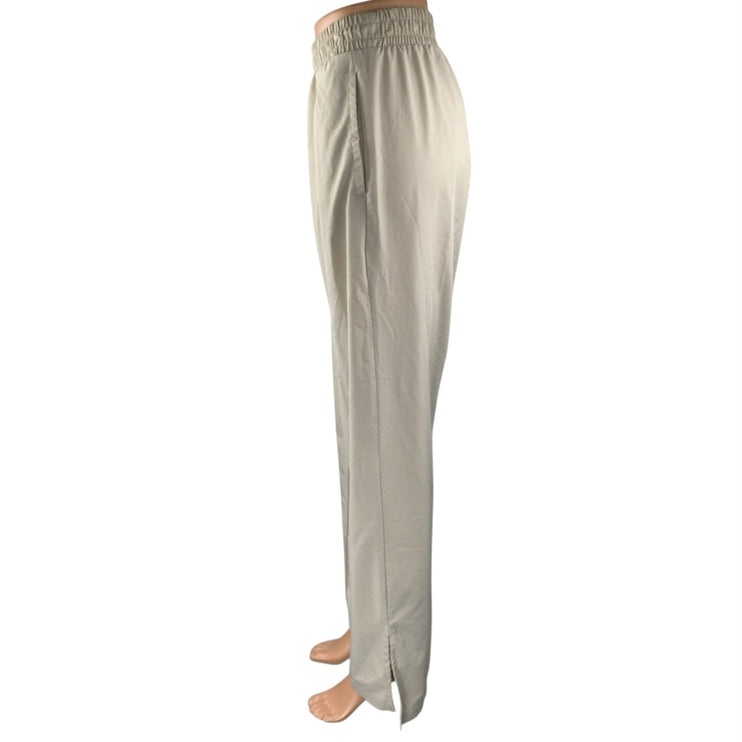 Abercrombie & Fitch Beige Pull On High Waisted Wide Leg Trousers Pants Size S