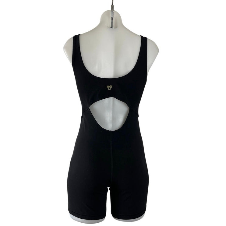 Aritzia Golden LIFE Shake It Black Yoga Athletic Tank Romper Activewear Set Sz M