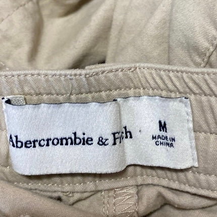 Abercrombie & Fitch Women's Beige Tapered Jogger Barrel Trousers Cargo Pants M
