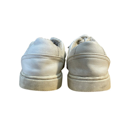Joie Harvard Women's All White Lace Up Vegan Leather Sneakers Shoes Size 8.5M