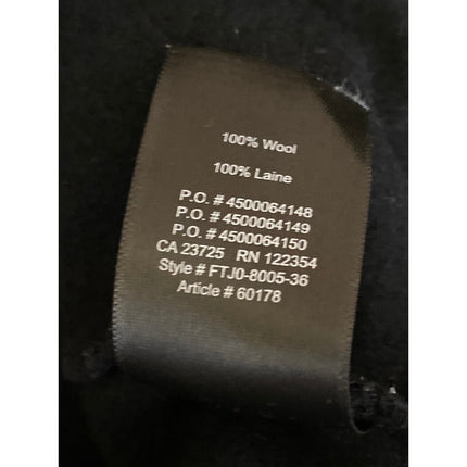 Aritzia The Group Babaton Black 100% Wool Long Sleeve Mini Blouson Dress Size M