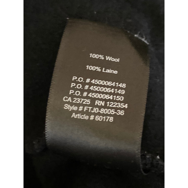 Aritzia The Group Babaton Black 100% Wool Long Sleeve Mini Blouson Dress Size M
