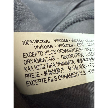 Zara Charcoal Gray Embroidered Lace Sleeveless Cami Slip Midi Dress Size XS