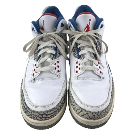 Nike Air Jordan 3 Retro Men's White Blue Athletic Basketball Sneakers Shoes 12
