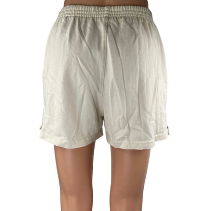 Brandy Melville Women's Cream Elastic Waist High Rise Pull On Lounge Shorts S
