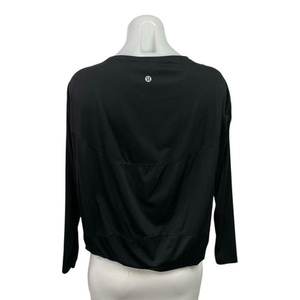 Lululemon Back in Action Boat Neck Long Sleeve Athletic Activewear Shirt Top 4