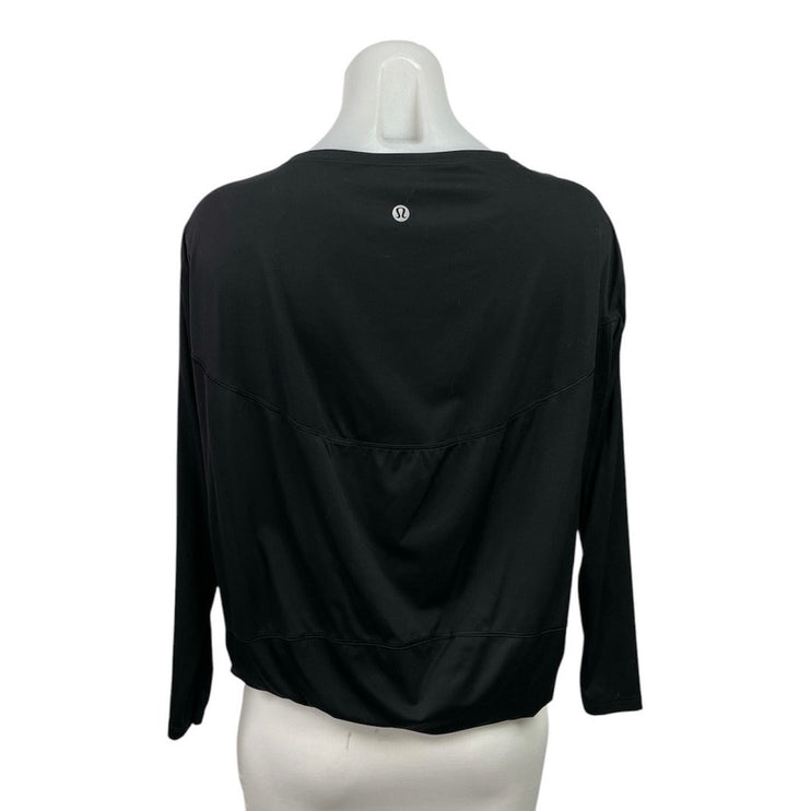 Lululemon Back in Action Boat Neck Long Sleeve Athletic Activewear Shirt Top 4