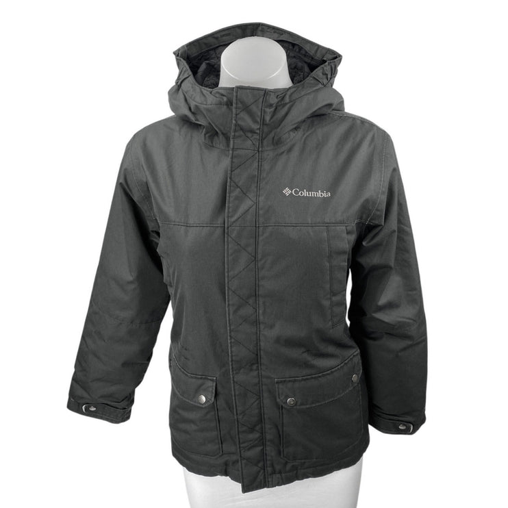 Columbia Women's Black Omni Heat Long Sleeve Hoodie Hooded Rain jacket Size M