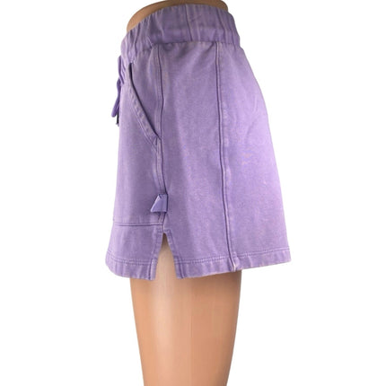 Joy Lab Women's Purple Drawstring High Waist Activewear Lounge Sweat Shorts M