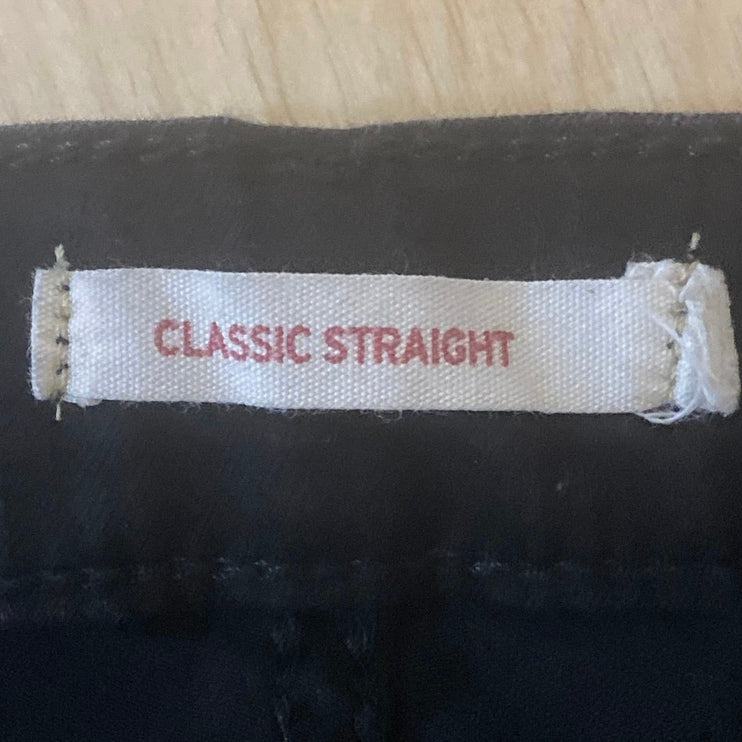 Levi's Classic Straight Women's Black High Rise Relaxed Denim Jeans Size XL