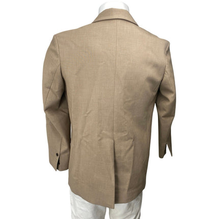 3.another Women's Beige Tan Notch Collar Button Long Sleeve Blazer Coat Jacket S