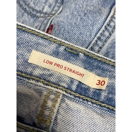 Levi's Low Pro Straight Women's Blue Light Wash High Waist Denim Jeans Pants 30