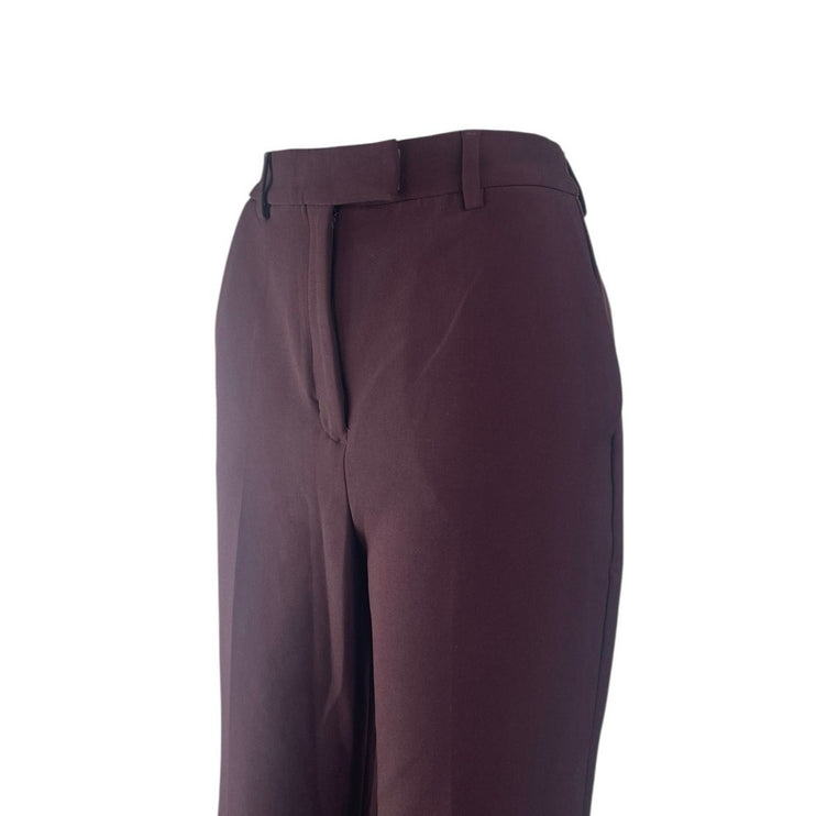 Express Women's Purple High Waisted Bootcut Flared Trousers Dress Pants Size 4R