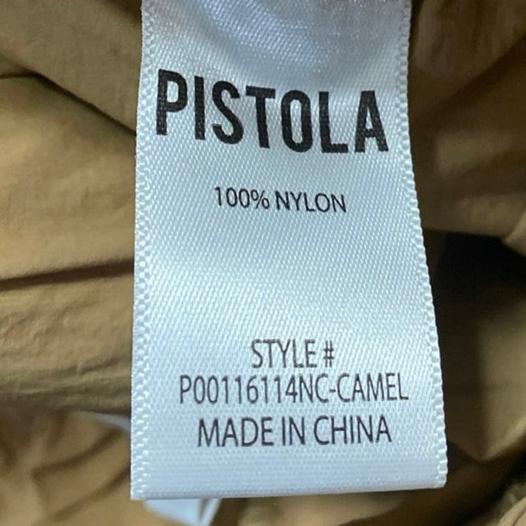 Pistola Women's Brown Elastic High Waist Drawstring Trousers Cargo Pants Size S