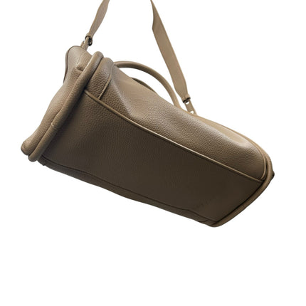 Newbella Kelly Light Beige Nude Faux Leather Vegan Pebble Crossbody Bag Handbag