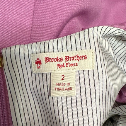 Brooks Brothers Pink Wool Half Bell Sleeve Crew Neck Mini Sheath Dress –  Brie