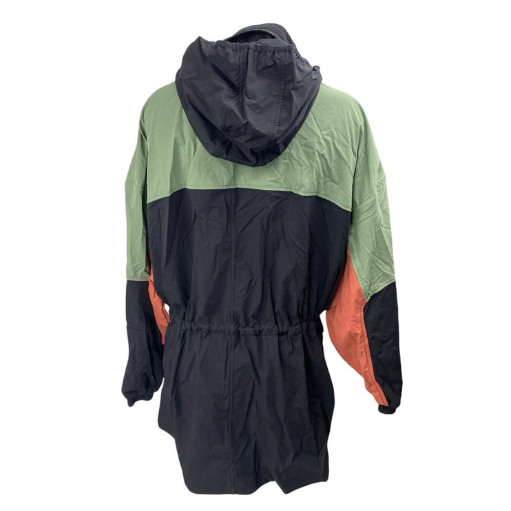 Fabletics The Heights Multicolor Colorblock Hoodie Windbreaker Cargo Jacket XXL