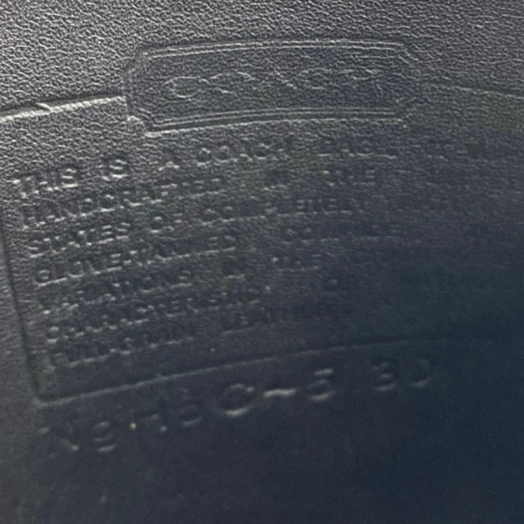 Coach Vintage 5130 Willis Station Black Leather Turn Lock Crossbody Shoulder Bag