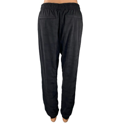 Athleta Brooklyn Textured Lined Women's Black Travel Jogger Sweat Pants Size 8