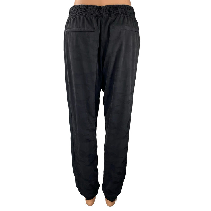 Athleta Brooklyn Textured Lined Women's Black Travel Jogger Sweat Pants Size 8