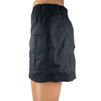 NEW Fashion Nova Best Kept Secret Black Elastic Waist Cargo Mini Skirt Size S