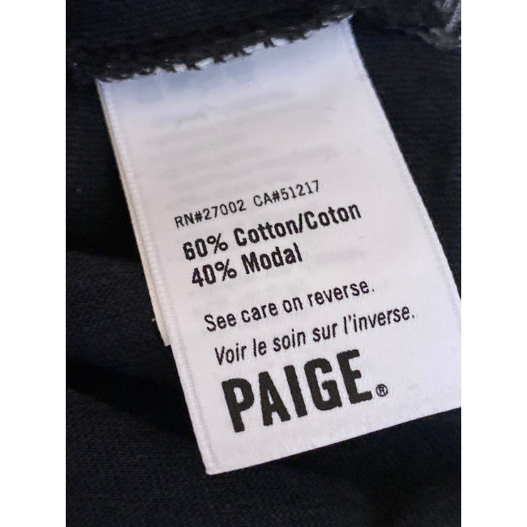 Paige Women's Black Short Sleeve Crew Neck Basic Casual T Shirt Tee Top Size S