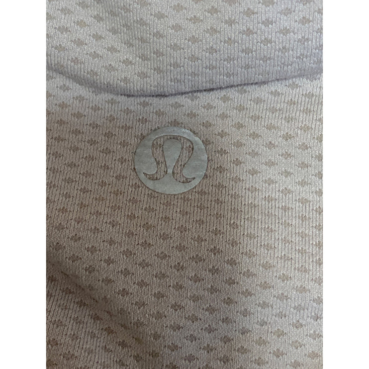 Lululemon Women's Gray Racerback Yoga Workout Athletic Sports Bra Crop Top Sz 8
