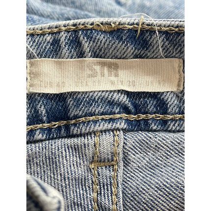 STR Women's Blue High Waisted Light Acid Wash Slim Straight Denim Jeans Size 8