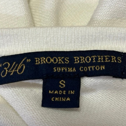 Brooks Brothers White Button Down V-neck Long Sleeve Knit Cardigan Sweater Top S