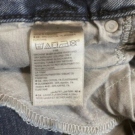 Old Navy Distressed High Rise Slim Straight Dad Boyfriend Denim Jeans Pants Sz 8