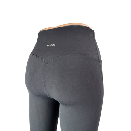 Andar Women's Black Mid Rise Skinny Yoga Athletic Activewear Leggings Pants Sz 6