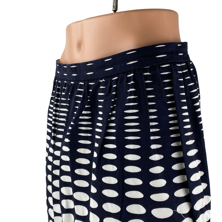 J.Crew Black White Polka Dots Gradient High Waist Pocket A Line Mini Skirt Sz 6